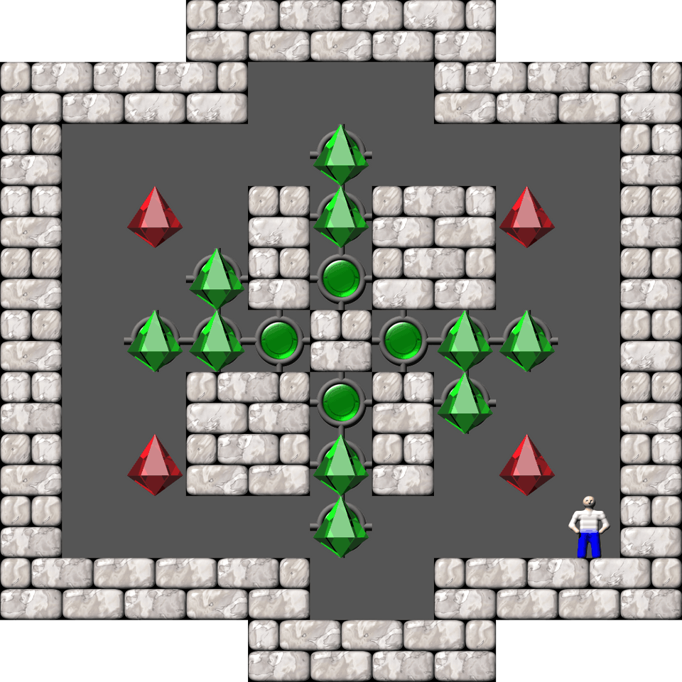 Sokoban Mass Remodel level 1519